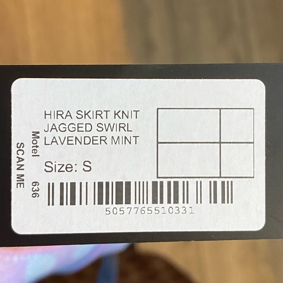 MOTEL ROCKS SWIRL KNIT TANK CROPPED TOP WITH A MINI SKIRT - Picture 6 of 6